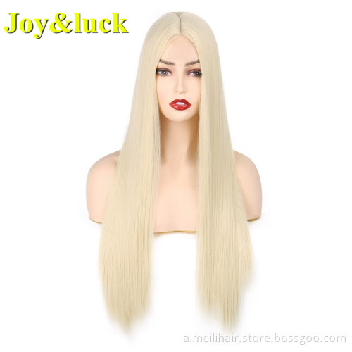 Wholesale Prices 99J Color Wig For Women Front Lace Party Halloween Cosplay Long Natural Straight Wig Lace Front Synthetic Hair